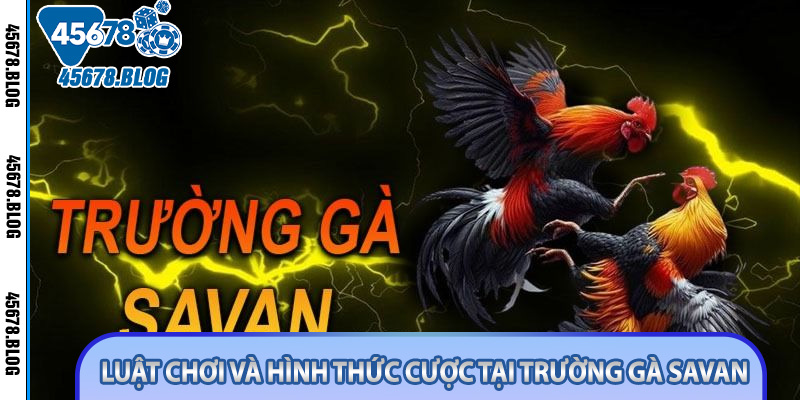 Luật chơi và hình thức cược tại trường gà Savan
